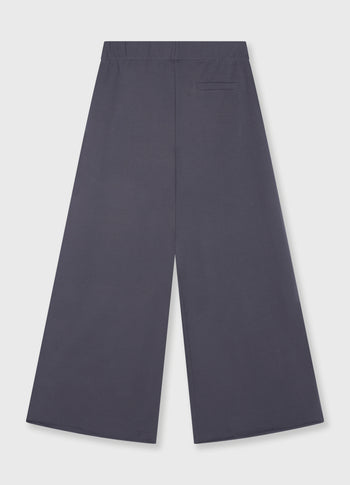 silent chique wide jogger | steel blue