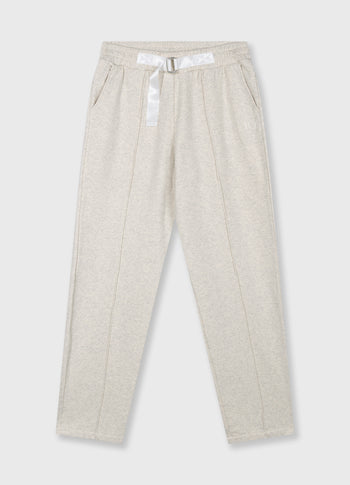 Jogginghose mit Gürtel | soft white melee