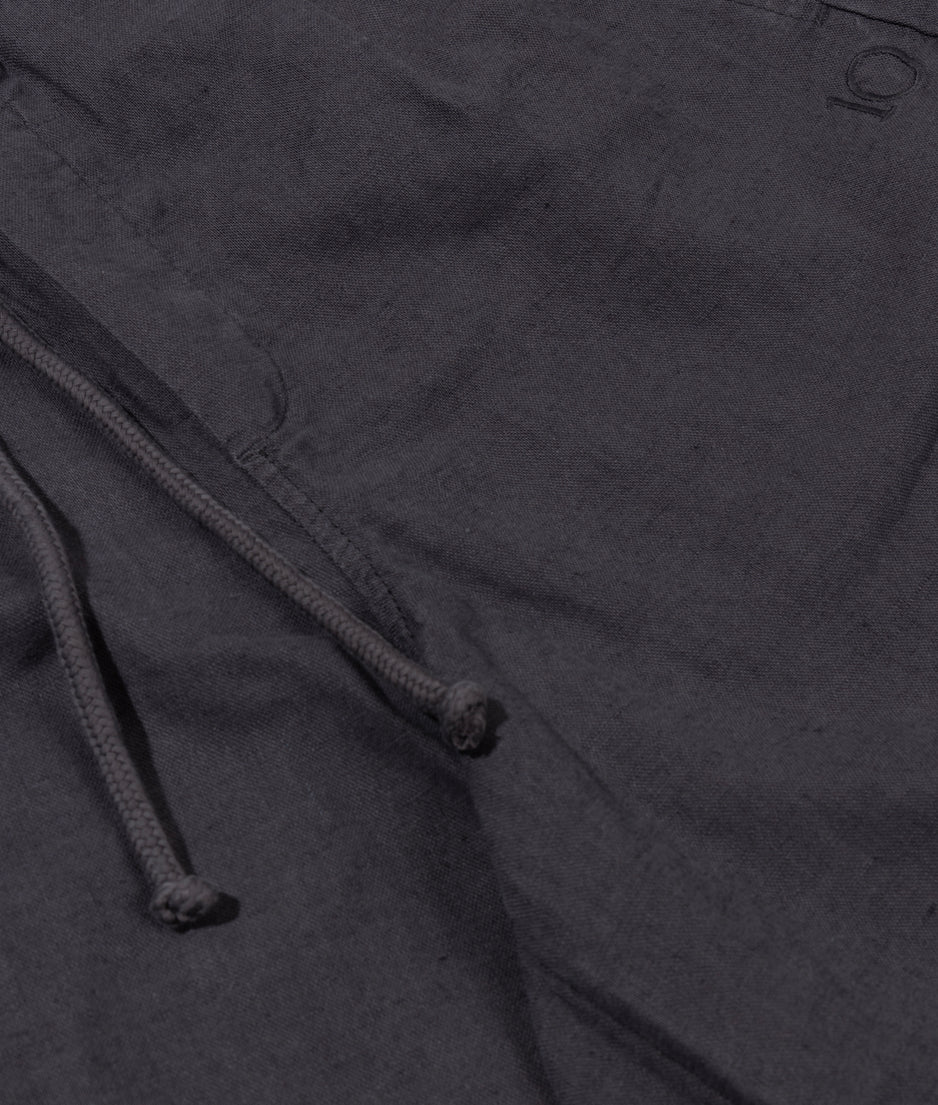 cotton linen pants | steel blue