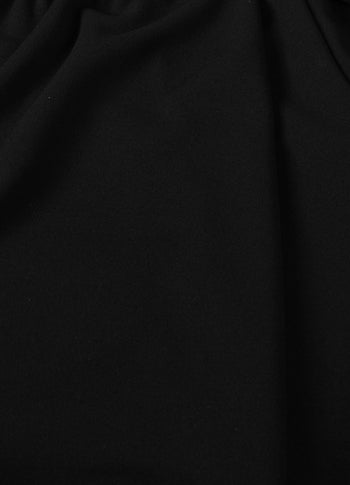 pleated pants | black