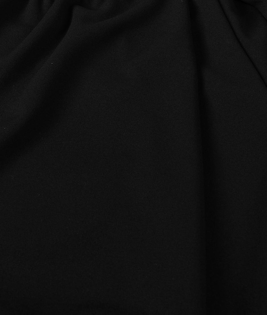 pleated pants | black