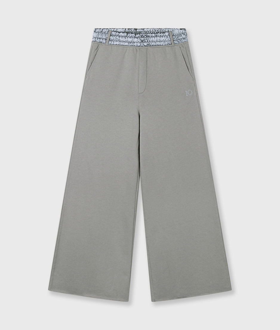 wide jogger | light graphite