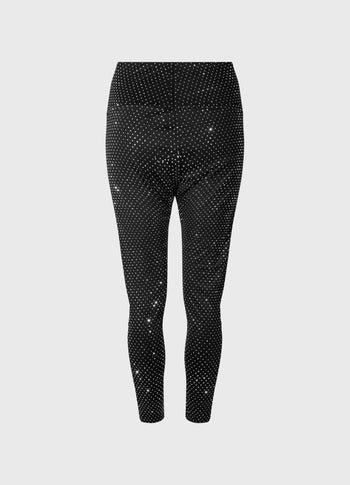 strass leggings | black