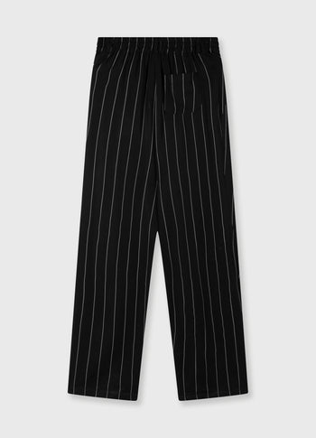 pants pinstripe | black
