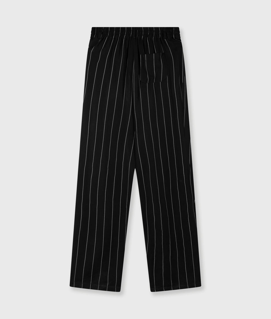 pants pinstripe | black