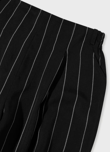 pants pinstripe | black