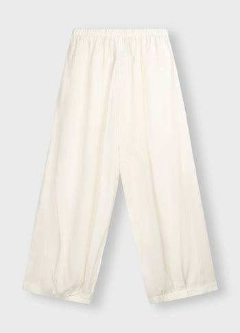 flowy viscose pants | ecru