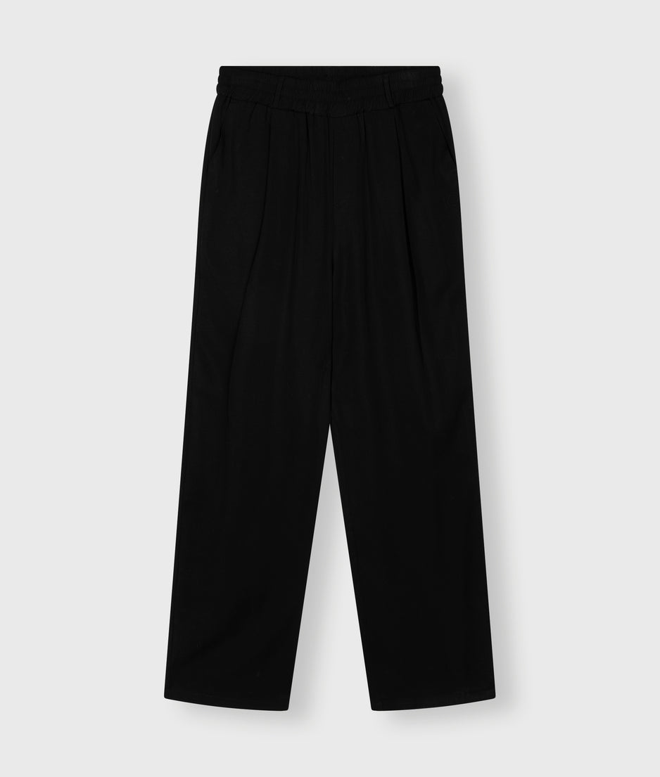 flowy pants lyocell | black