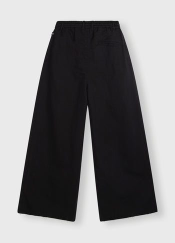 wide leg pants | black