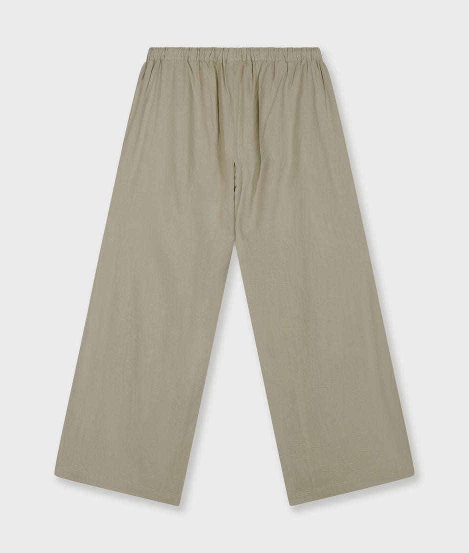 cotton linen pants slit | fog