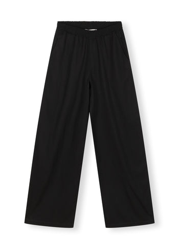 flowy woven pants | black