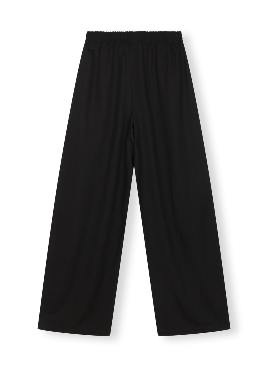 flowy woven pants | black