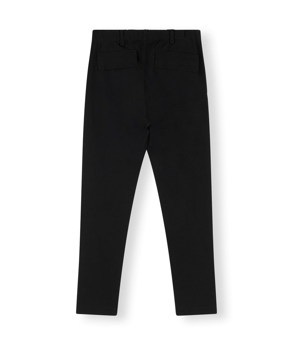 fitted punto pants | black