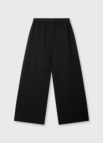 flowy pants linen | black