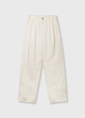 soft twill pants | ecru