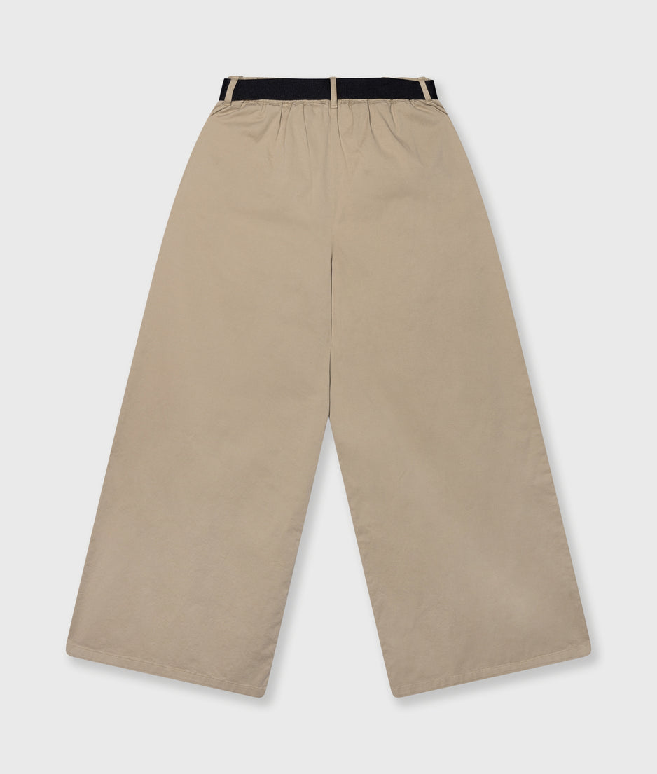 wide pants twill | earth