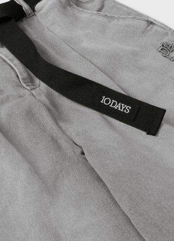 wide pants jog | grey wash denim