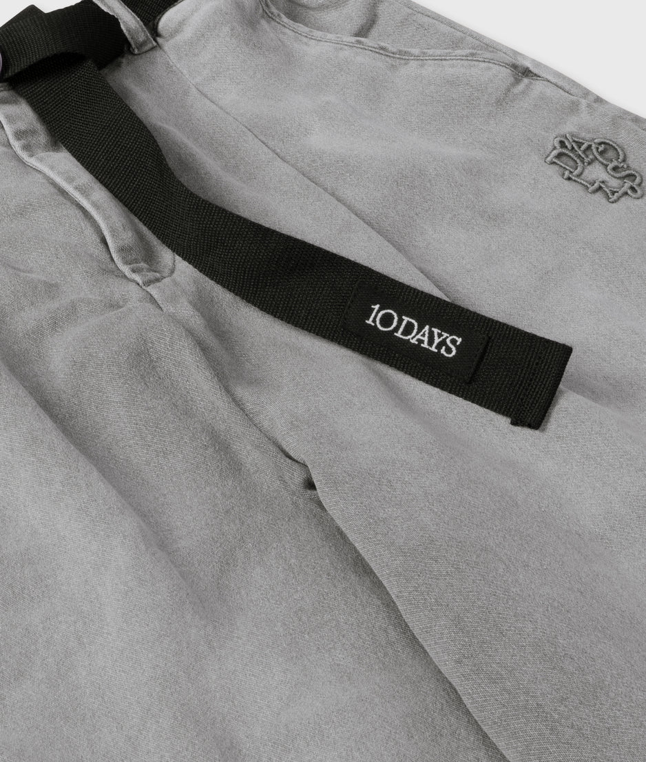 wide pants jog | grey wash denim