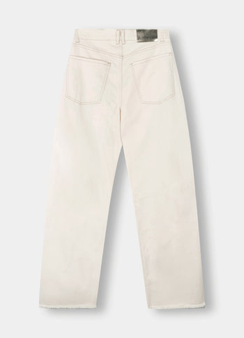 horse riding twill pants | ecru