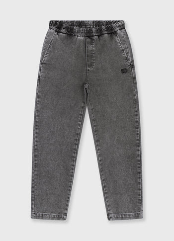 Denim Jogginghose | black