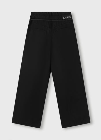 paperbag wide leg pants | black