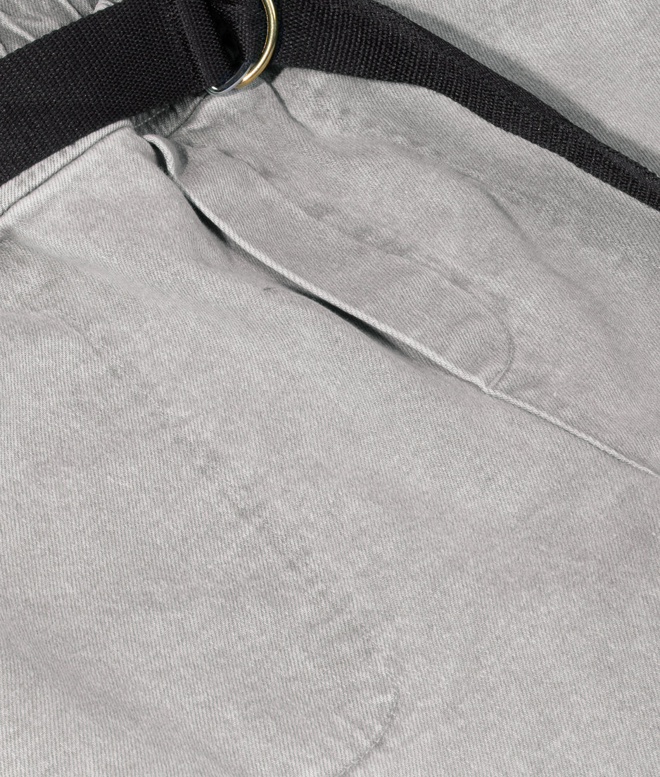 belted pants denim | grey wash