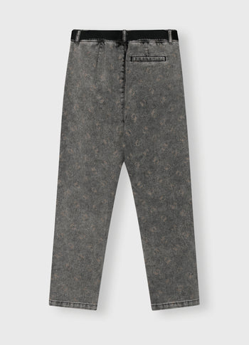 belted pants monogram | black