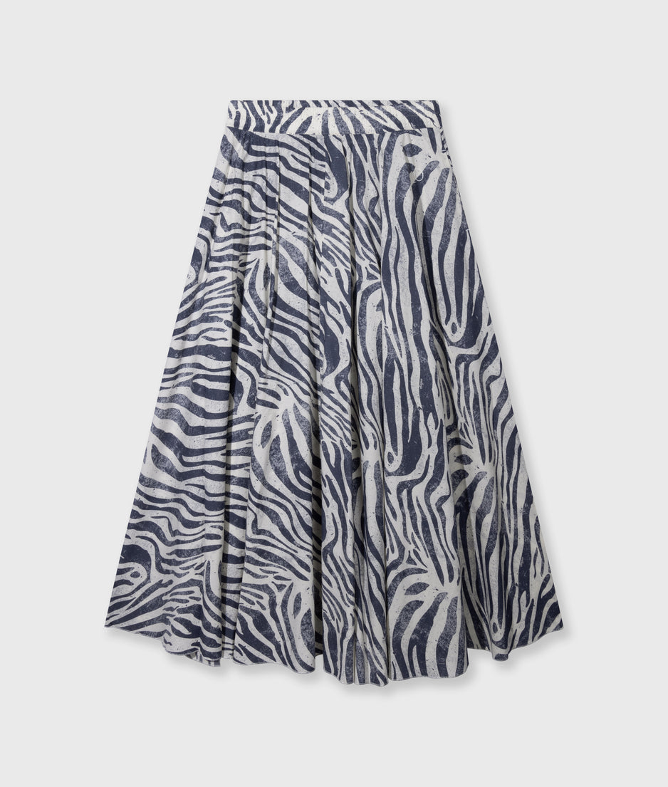 wide skirt zebra voile | light vanilla