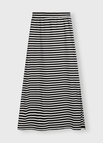 long skirt stripes | black/ecru