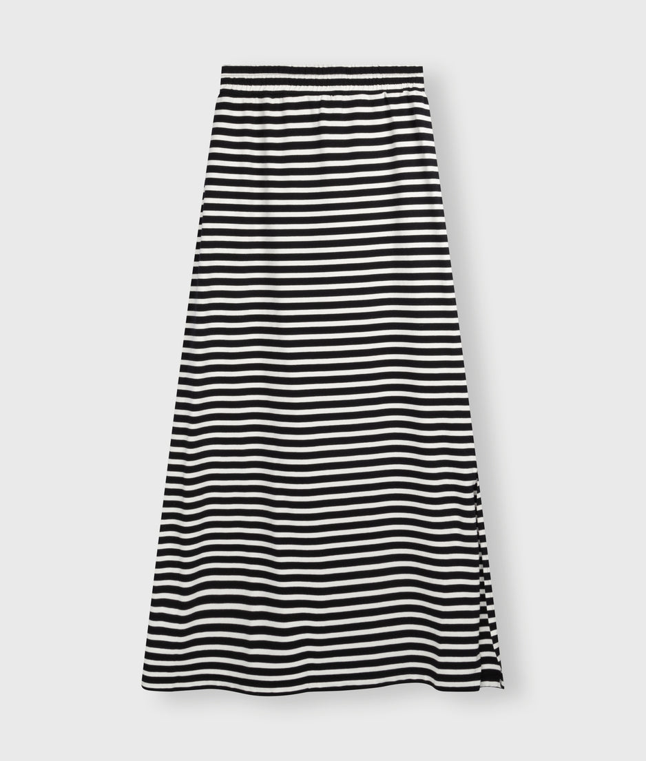 long skirt stripes | black/ecru