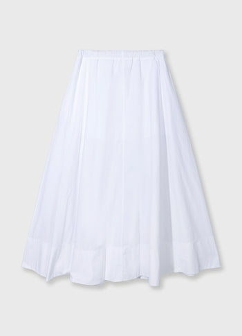 skirt poplin | white