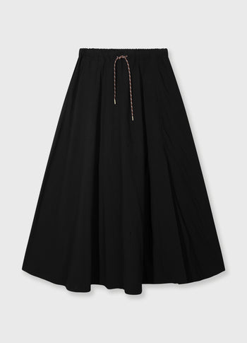 skirt poplin | black