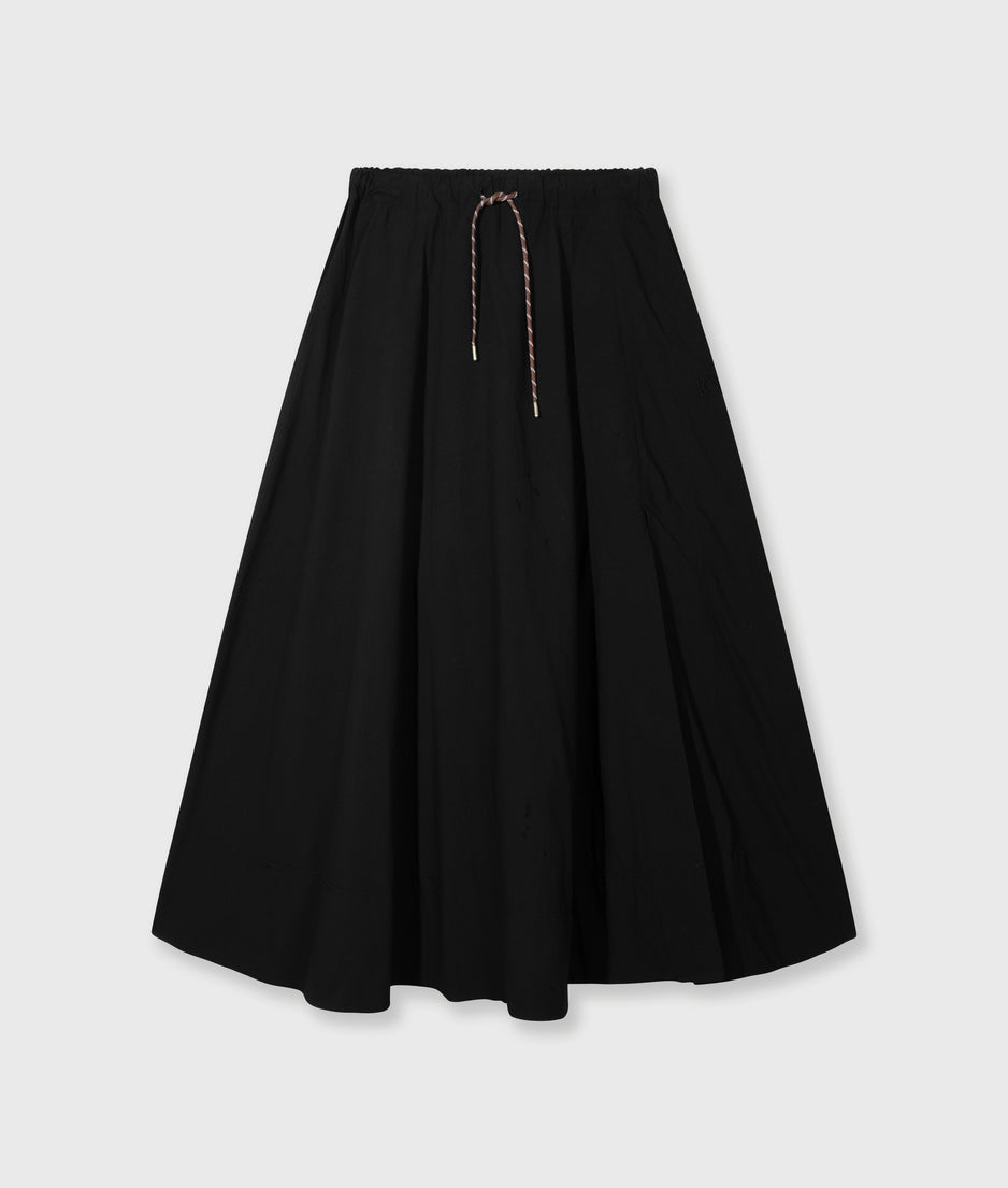 skirt poplin | black