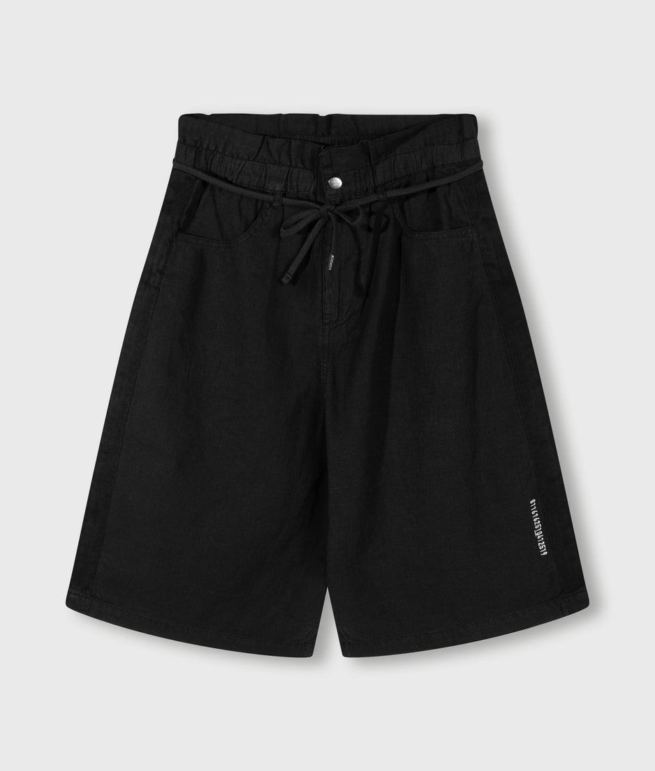 paperbag bermuda | black