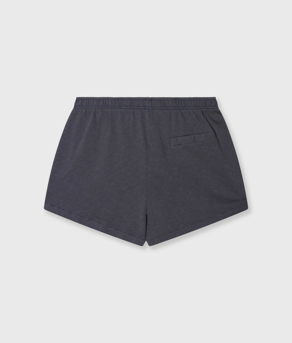 shorts slub fleece | steel blue