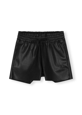 leatherlook shorts | black