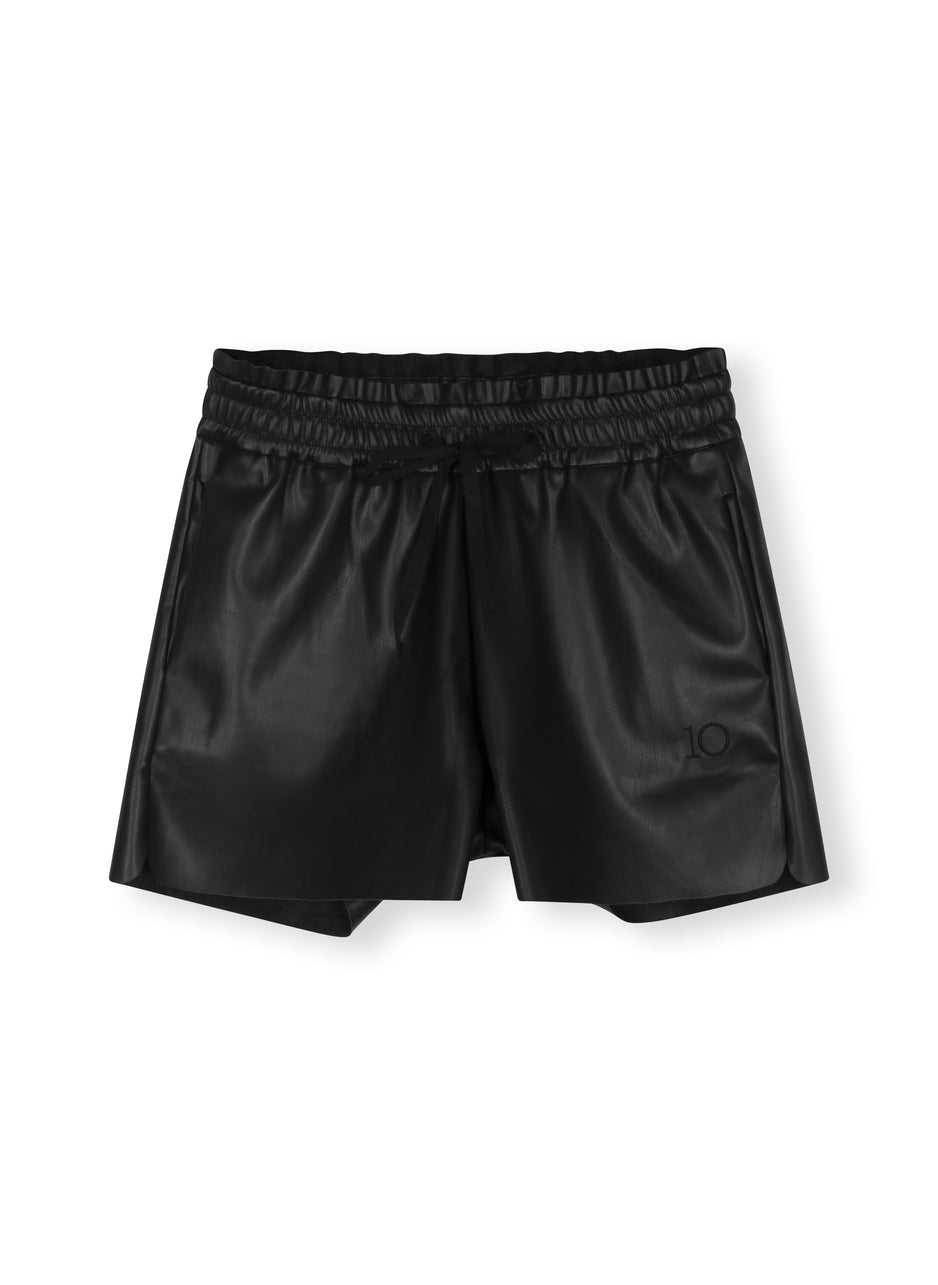 leatherlook shorts | black