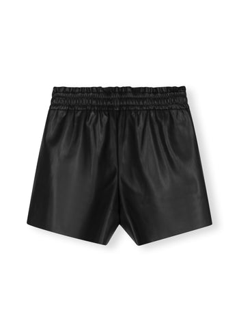 leatherlook shorts | black