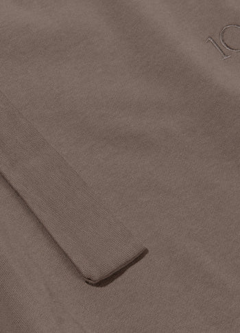 belted shorts fleece | moonrock