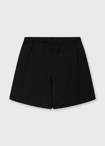 wide shorts linen | black