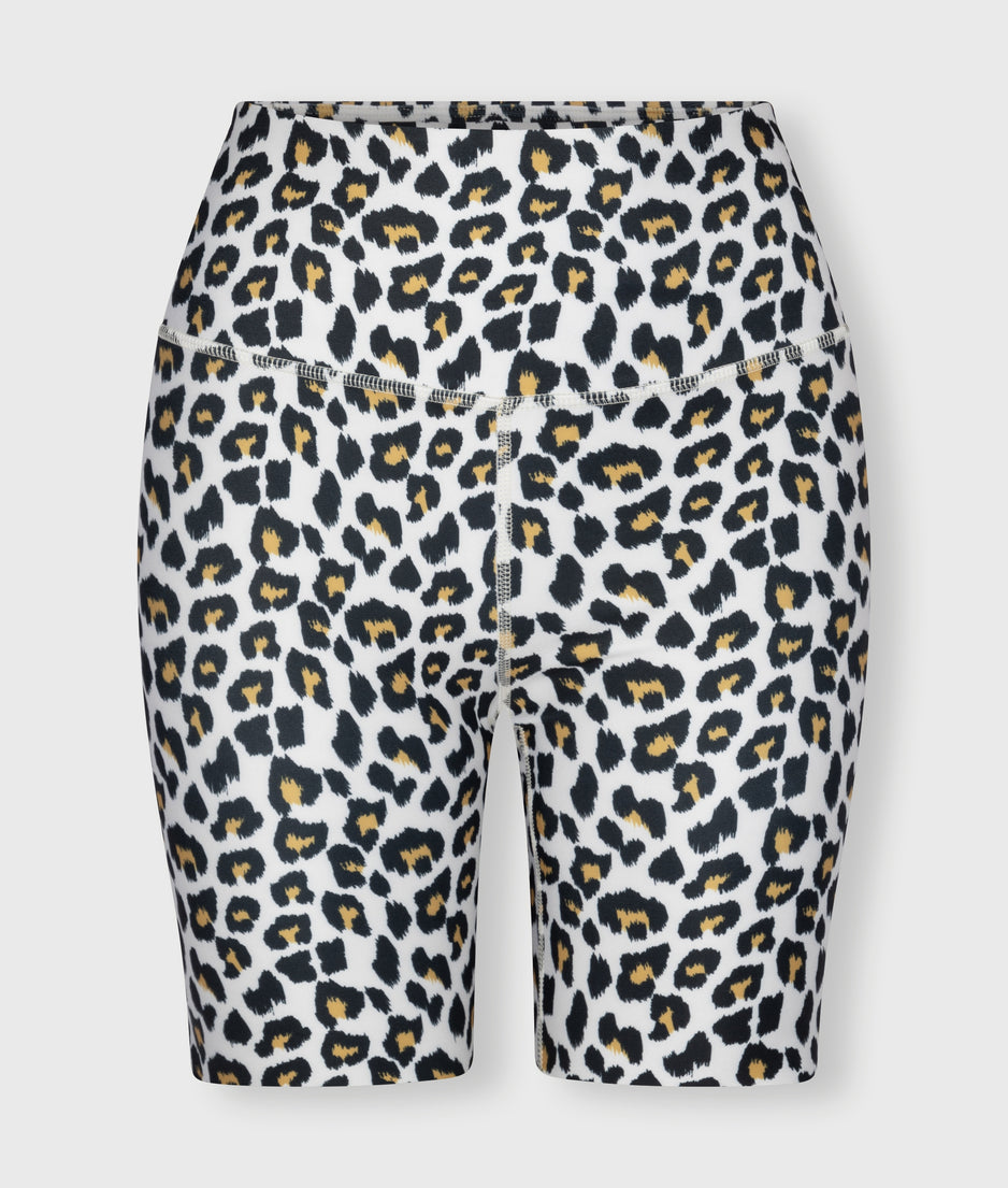 cycling shorts leopard | bone