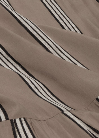 flowy maxi dress stripes | moonrock