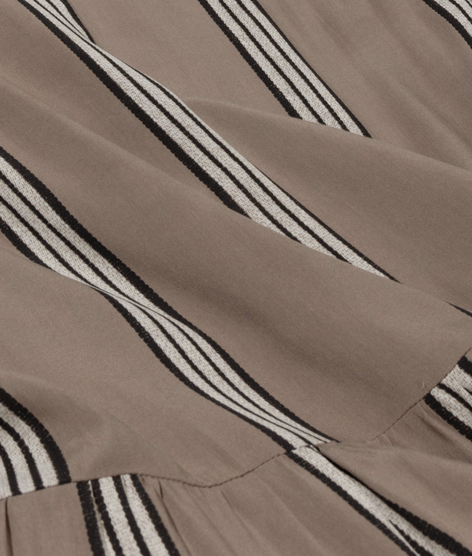 flowy maxi dress stripes | moonrock