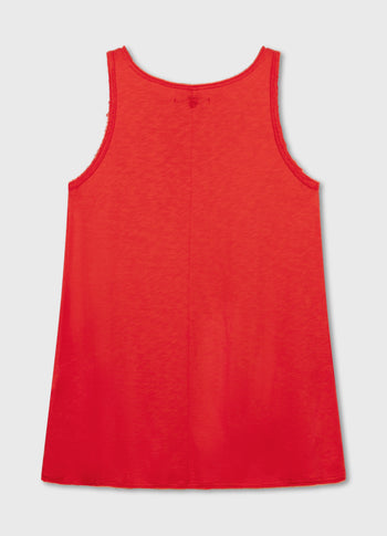 beach dress | poppy red
