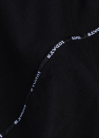 short sleeve dress voile | black