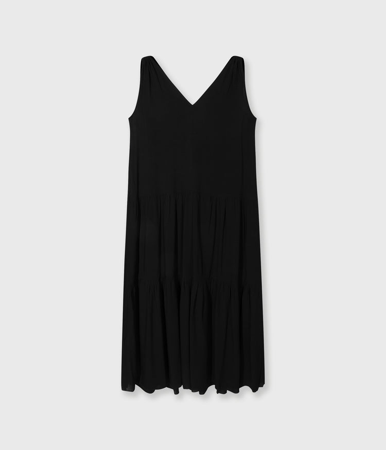 flowy maxi dress | black