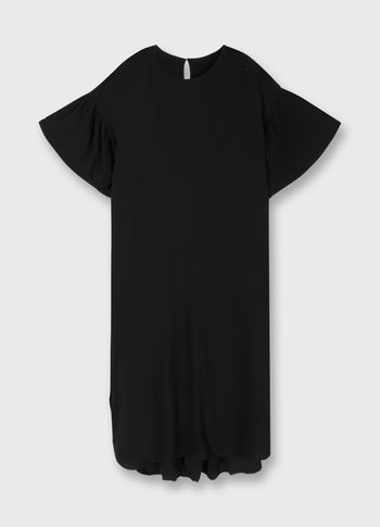 puffy dress | black