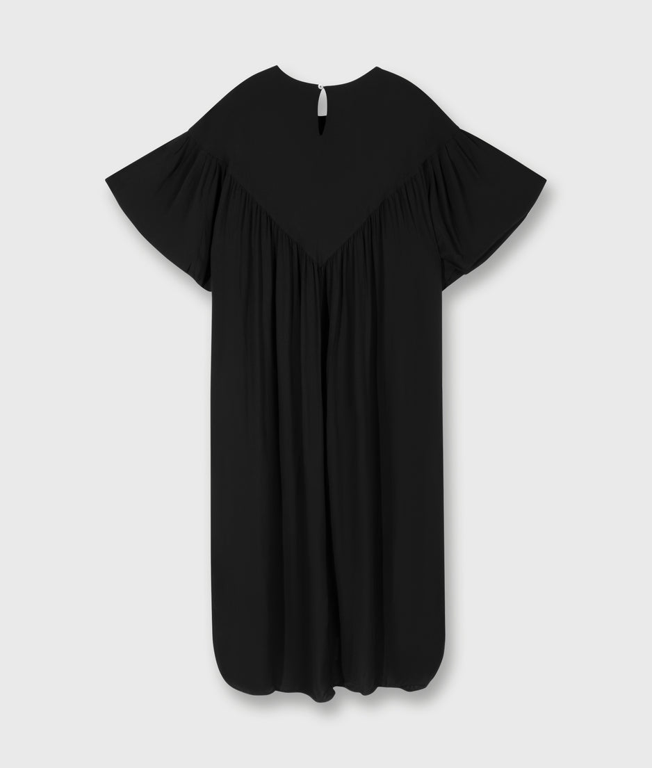 puffy dress | black