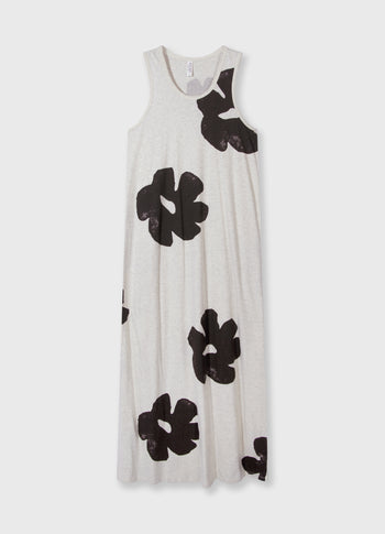 tanktop dress flower | soft white melee