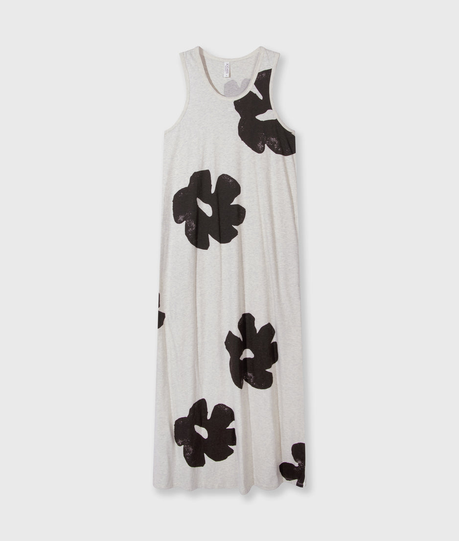 tanktop dress flower | soft white melee